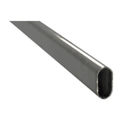 Tubo per armadi ovale - 200 cm. - cromato