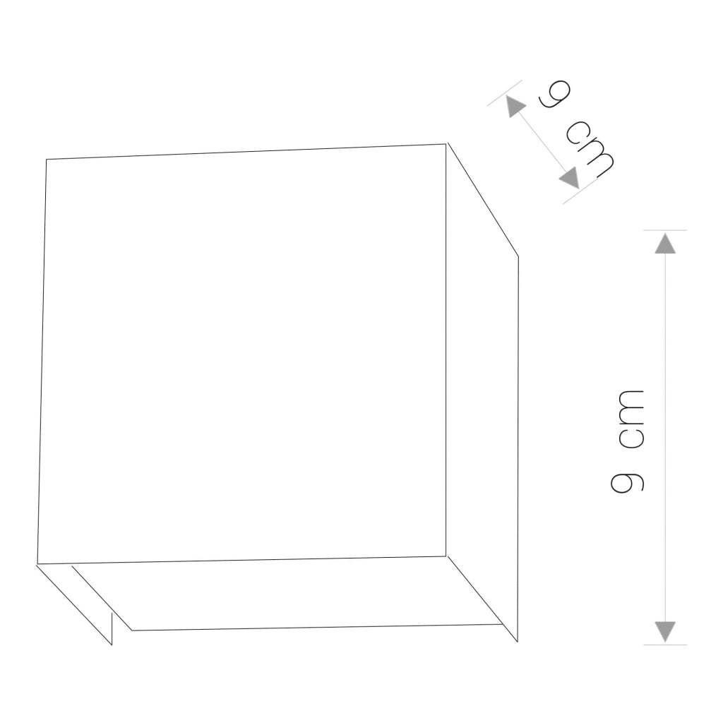 Applique da parete Nowodvorski CUBE cromata metallo/vetro 1xG9 5267