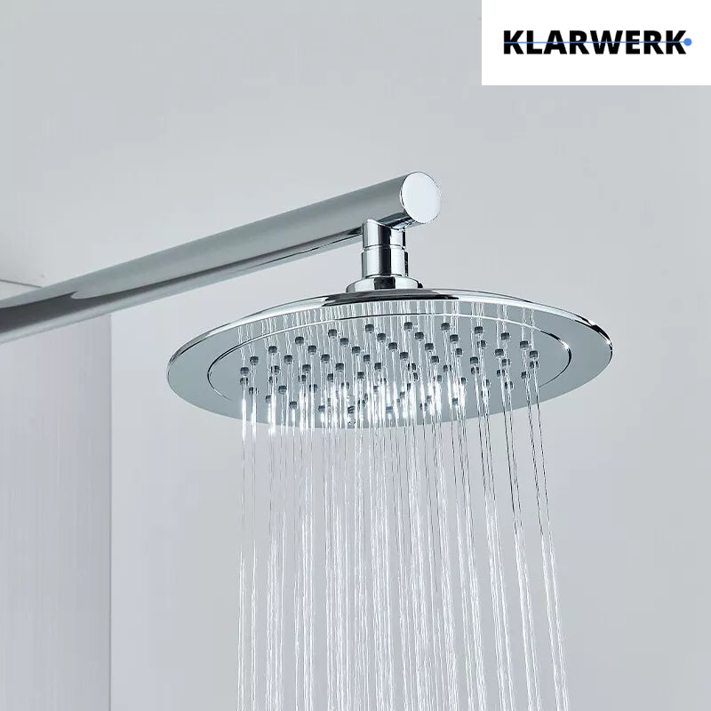 BEN | Pannello doccia soffione doccia a pioggia in acciaio inox | Sistema doccia idromassaggio spazzolata argento Miscelatore doccia rubinetto