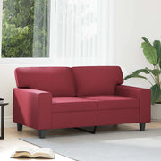 Divano a 2 Posti Rosso Vino 120 cm in Similpellecod mxl 87868