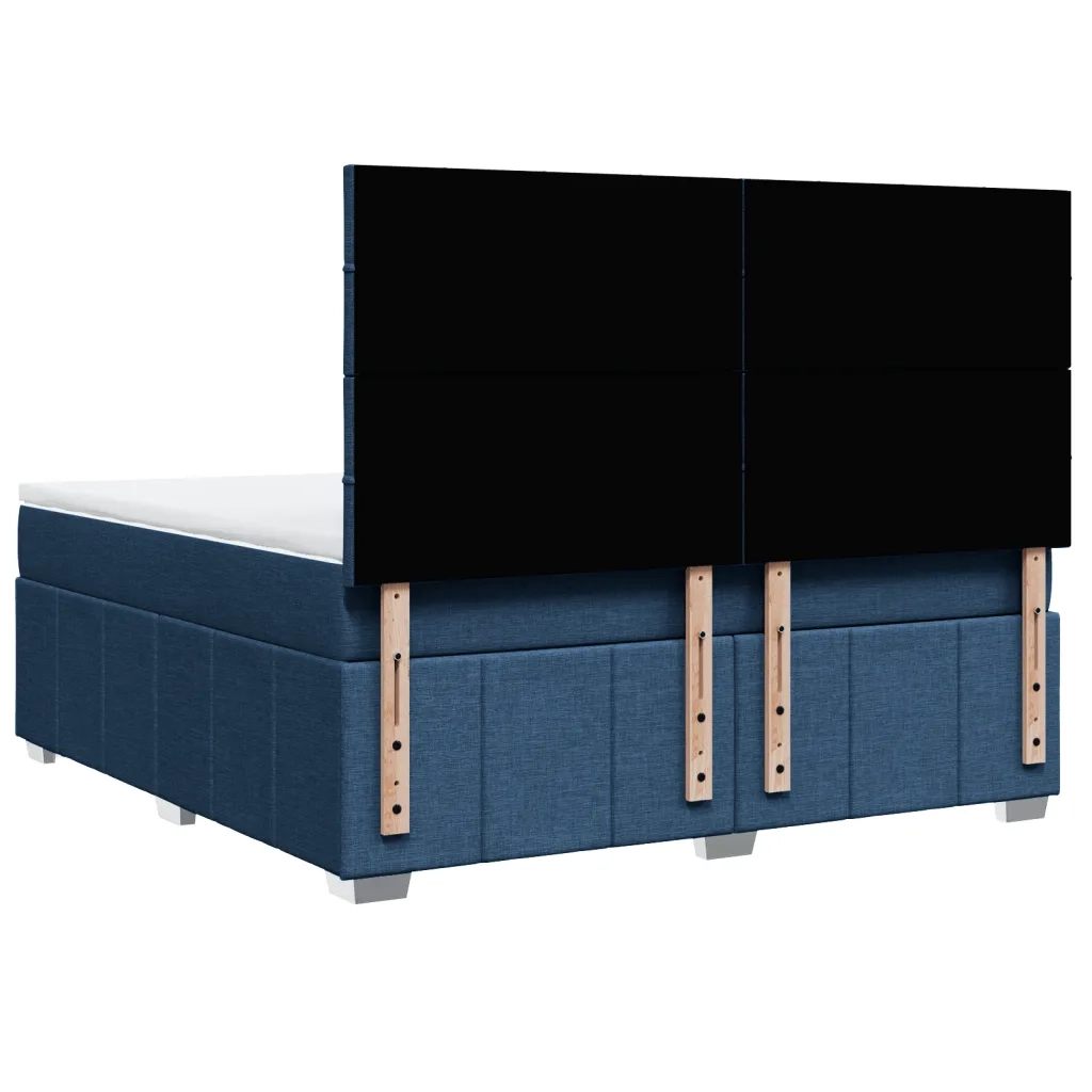 Giroletto a Molle con Materasso Blu 180x200 cm in Tessuto 3291753