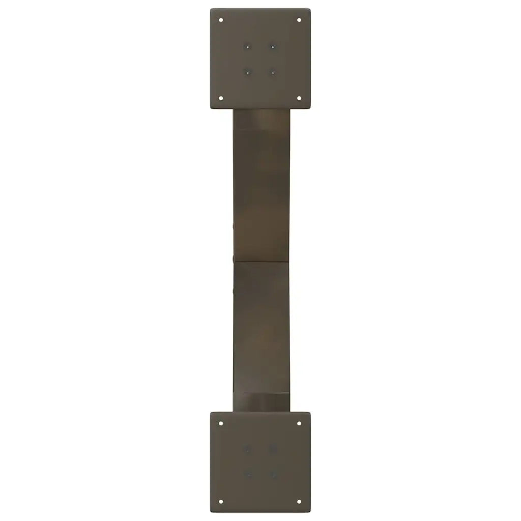 vidaXL Gambe per Tavolino da Caffè a Forma di X 2 pz Acciaio Naturale 70x(30-31) cm Acciaio