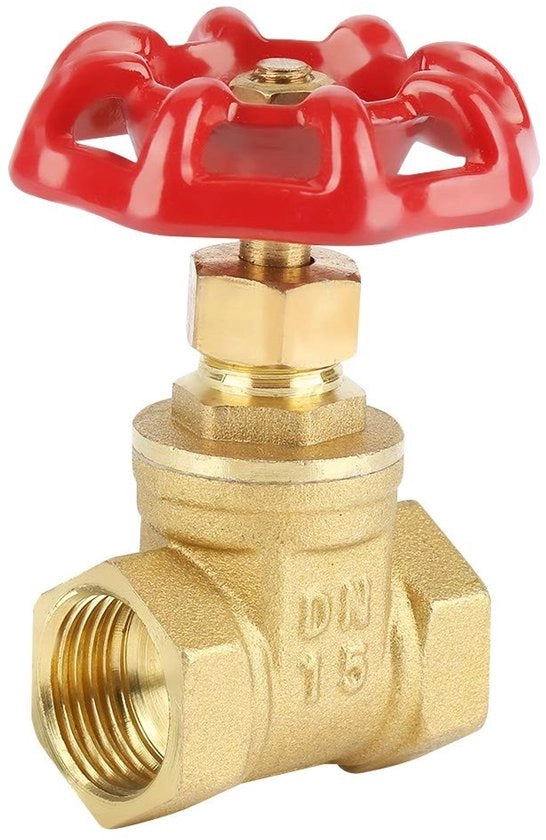 Valvola di chiusura 304 Acciaio inossidabile - Connettore di tubo - Fusto BSP - 1/2"x15mm - 232PSI per acqua/gas/olio - Valvola di chiusura