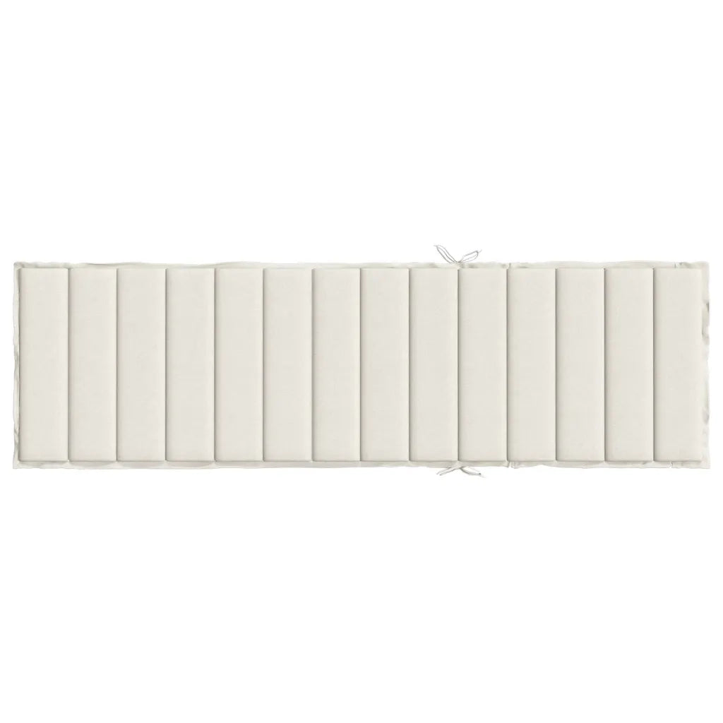 Cuscino per Lettino Prendisole Crema Mélange 200x70x4cm Tessuto 4002522