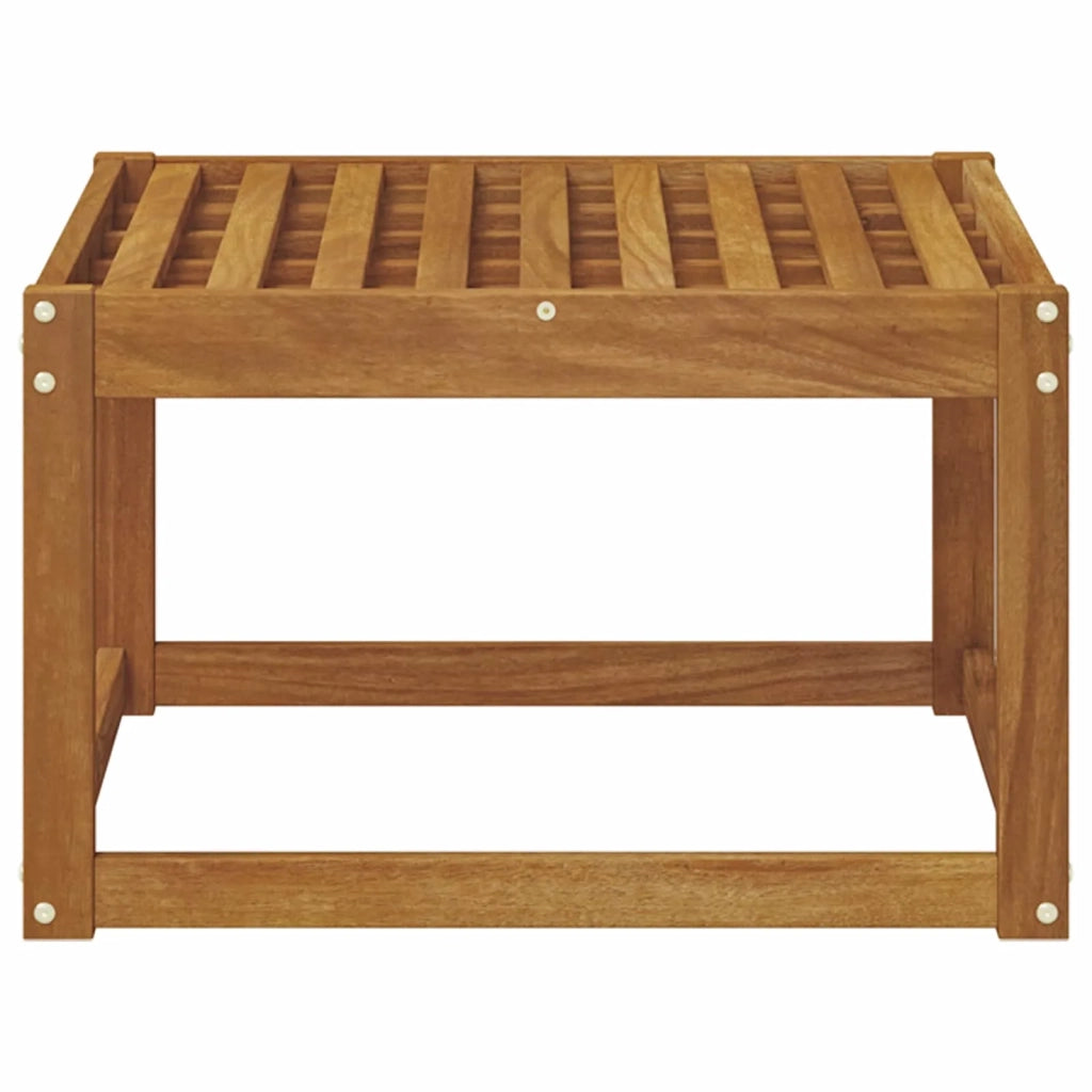 Poggiapiedi da Esterno Legno di Acacia Massello Naturale