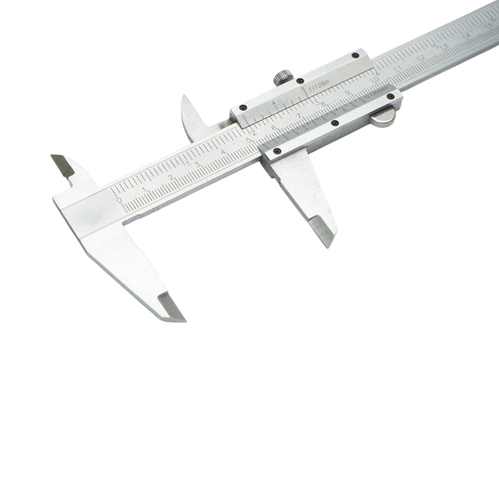Calibro meccanico Crownman da 150 mm, scala graduata in mm/cm/pollici