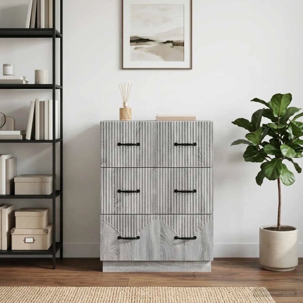 Mobile con Cassetti Grigio Sonoma 66 x 34,5 x 87 cm 895301