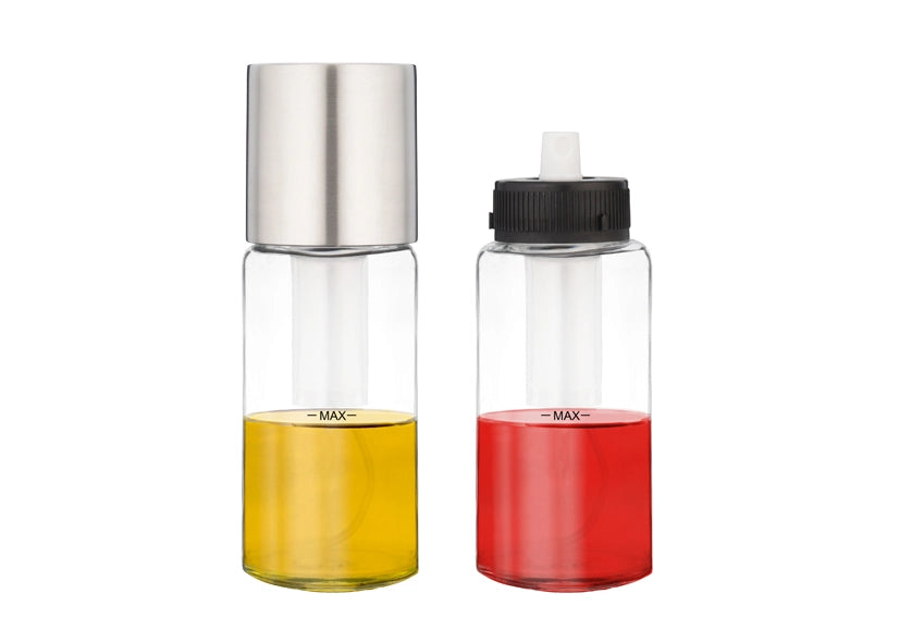 Oliera Dosatore Spray Nebulizzante Olio e Aceto Tappo in Acciaio 70 ml