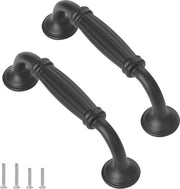 Maniglie a vite antiche - 12 pezzi - maniglie a vite europee - maniglie di carrello antiche - nero - distanza di apertura 96 mm
