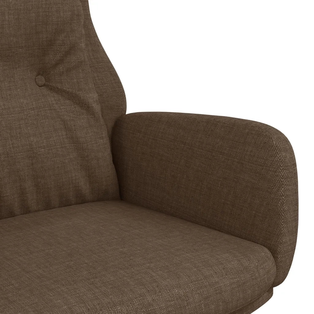 Poltrona Rilassante Marrone in Tessuto 341293