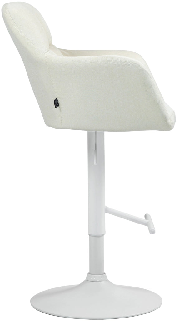 Barhocker Natoma Stoff weiЯ