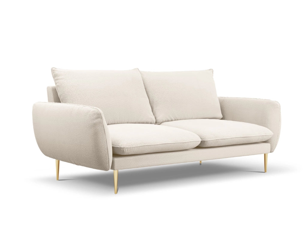 Cosmopolitan Design - Divano "Vienna" 3 posti in bouclé beige 