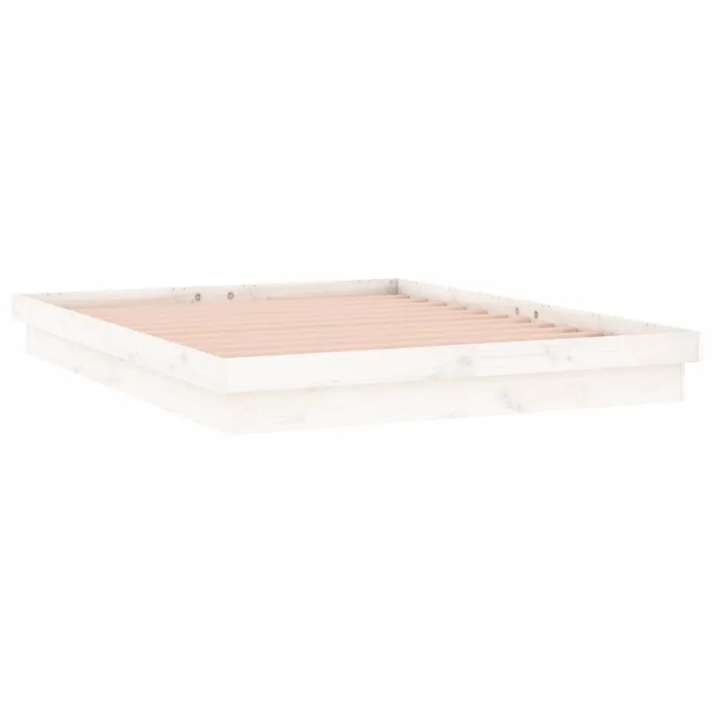 Giroletto LED Bianco 140x190 cm in Legno Massello
