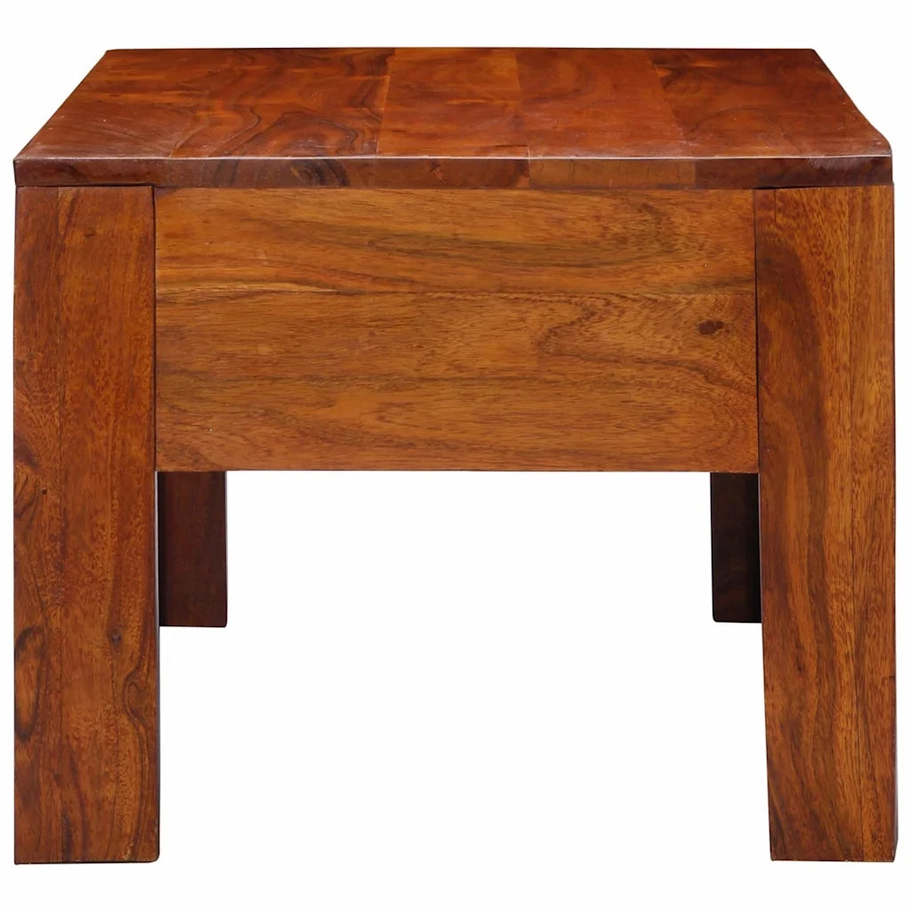 vidaXL Tavolino da Salotto 90x50x40 cm in Legno Massello di Acacia