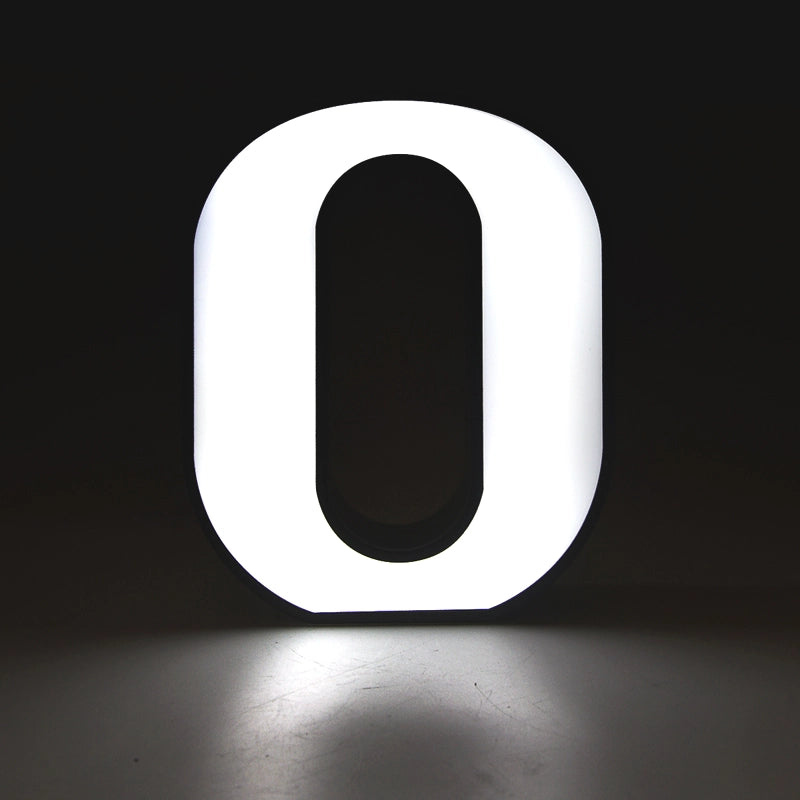 DECORAZIONE LUMINOSA LED A BATTERIA NUMERO 0 - IDEALE PER EVENTI COMPLEANNI E DECORAZIONI PER LA CASA