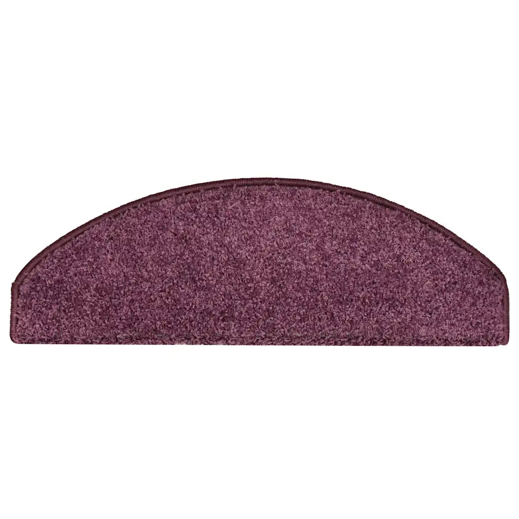 Tappetini per scale 30 pz 65x21x4 cm Viola scuro Semicircolari Grandi 3365824