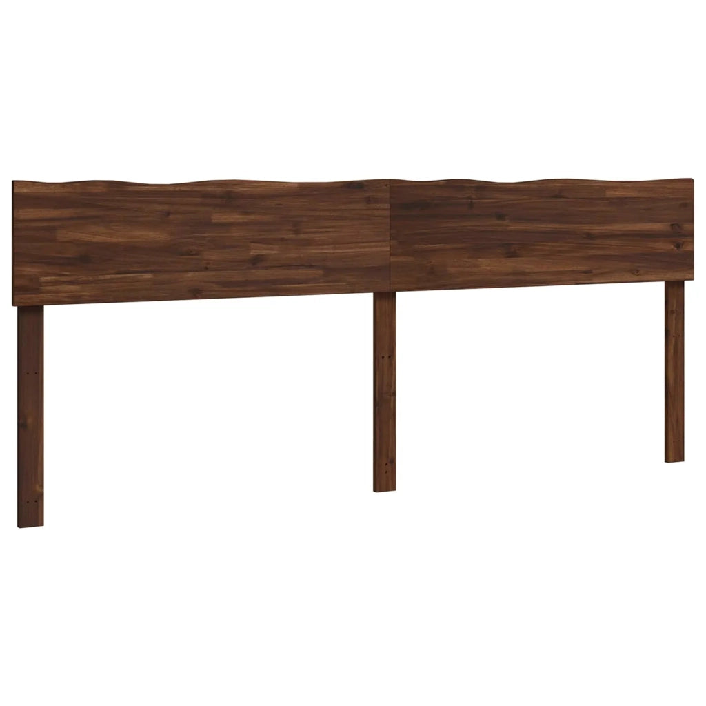 Testiera con bordo vivo ROSTOCK Marrone Scuro 200 cm 903245