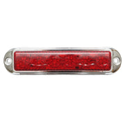 Lampada laterale  slim bianca cromata con LED, 12-24V, gialla, Breckner Germany, modello FR1286CR