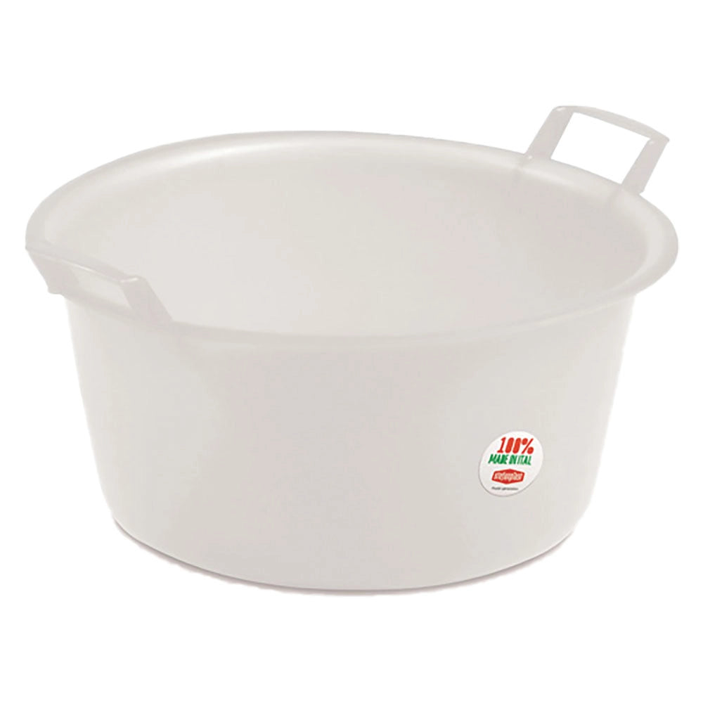 BACINELLA ROTONDA ø 30 cm -  7 lt neutro  - STEFANPLAST