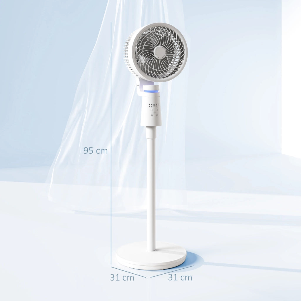 Ventilatore Oscillante a Torre ¨C zephmum ¨C Bianco, Telecomando, Timer 7H, 3 Velocit¨¤