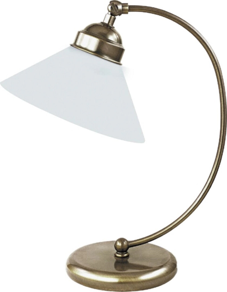Lampada da scrivania retro vetro bronzo E27 Rabalux 2702