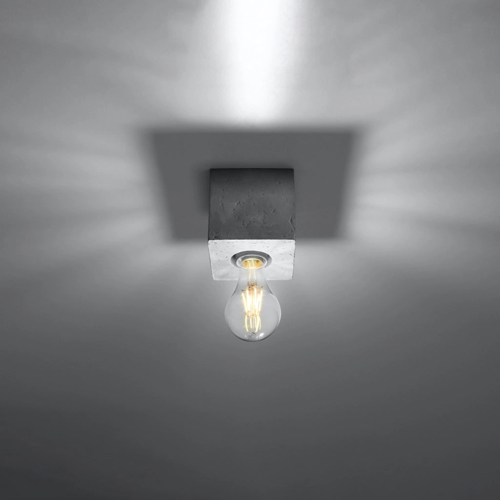 Spot soffitto in cemento grigio E27 Pure Lume DORMA PU.0681