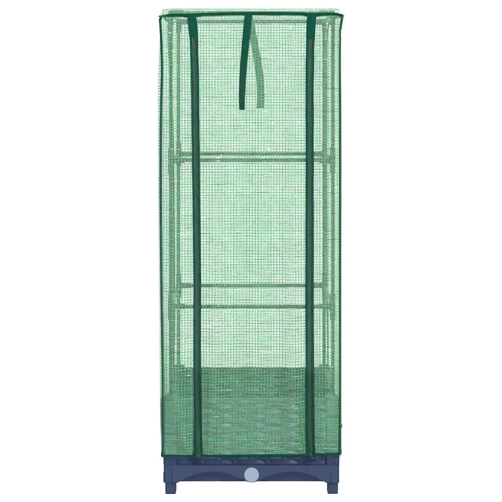 Letto Rialzato con Copertura Serra Effetto Rattan 40x40x123 cm