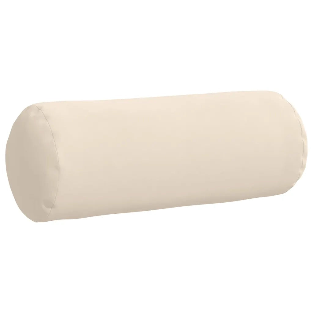 Cuscini a rullo 2 pcs Beige Ø 25 x 70 cm Tessuto in Microfibra