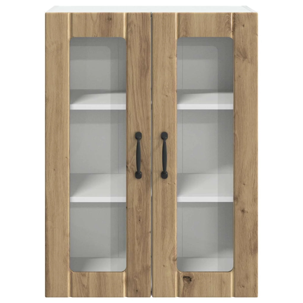 Mobile da cucina rettangolare moderno con pratico spazio contenitivo 60 x 31 x 80 cm realizzato in legno di rovere ingegnerizzato finitura artigianale 02_0054111