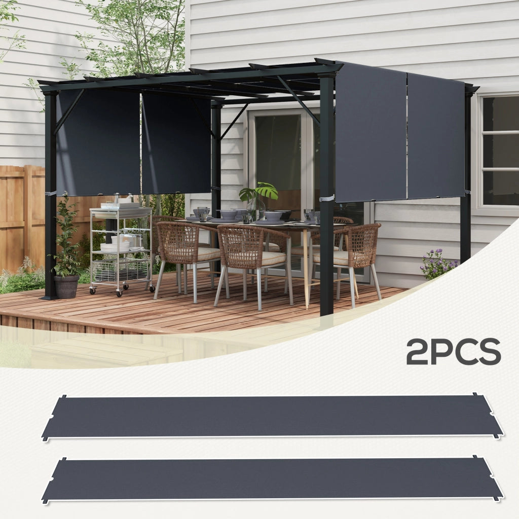 Telo Copertura Pergola UV 3x3m ¨C zephmum ¨C Grigio Scuro