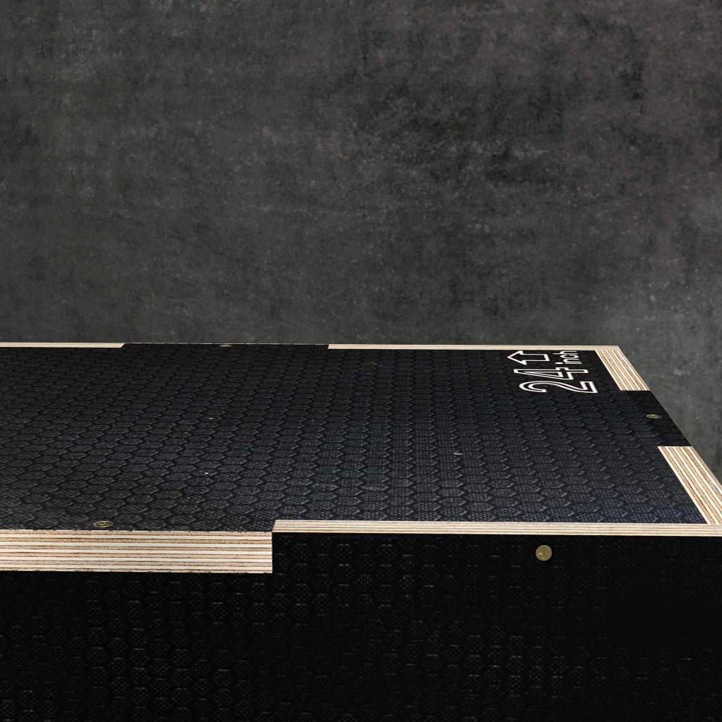 Box Pliometrico Legno 3 Altezze ¨C zephmum ¨C Nero 61x51x41 cm