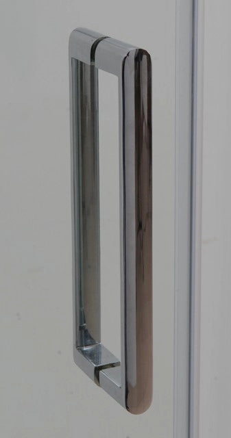 Porta Doccia Scorrevole Cristallo 8mm Cromo h190cm DELUX Trasparente 8mm,Cromo lucido,100 cm