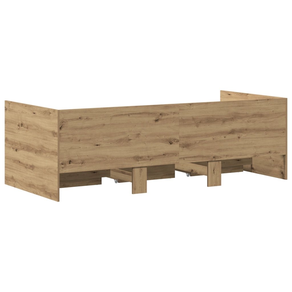 Daybed Rovere Artigianale Legno ingegnerizzato 90 x 200 cm