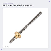 Spazzolatrice a forma di trapezio - T8 - viti M8 - diametro 8 mm - passo 2 mm - acciaio inossidabile - lunghezza 150 mm - chiave a vite
