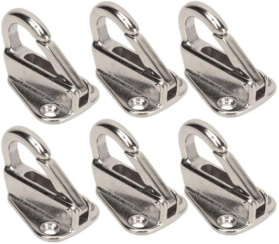 Fenderhanger in Acciaio Inossidabile - 6 Pezzi - Righello Spesso - Multifunzionale - Applicazione Marittima - Robusto e Duraturo