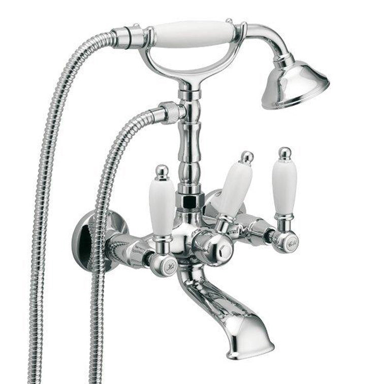 GRUPPO ESTERNO VASCA CON KIT DOCCIA ARMONY CLASSIC- Cromo- HUBER- pezzi 1