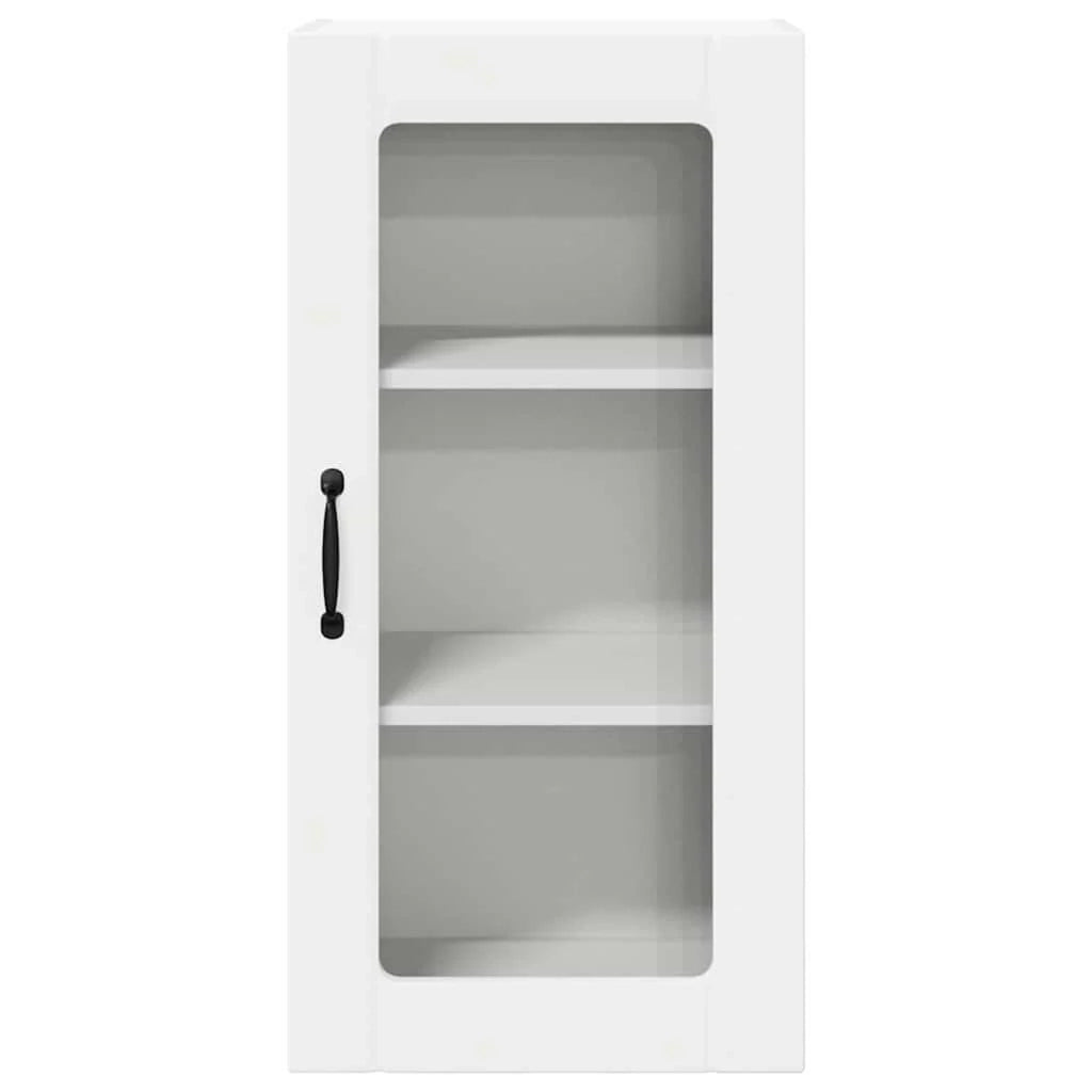 Set di 2 pensili da cucina moderni e pratici 40 x 31 x 80 cm in legno composito bianco 02_0054330