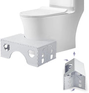 Toiletkruk opvougbare, sostegno per piedi per adulti e bambini, aiuto al bagno contro costipazione, aambeien, insonnia, piedi gonfi, giallo (grigio)