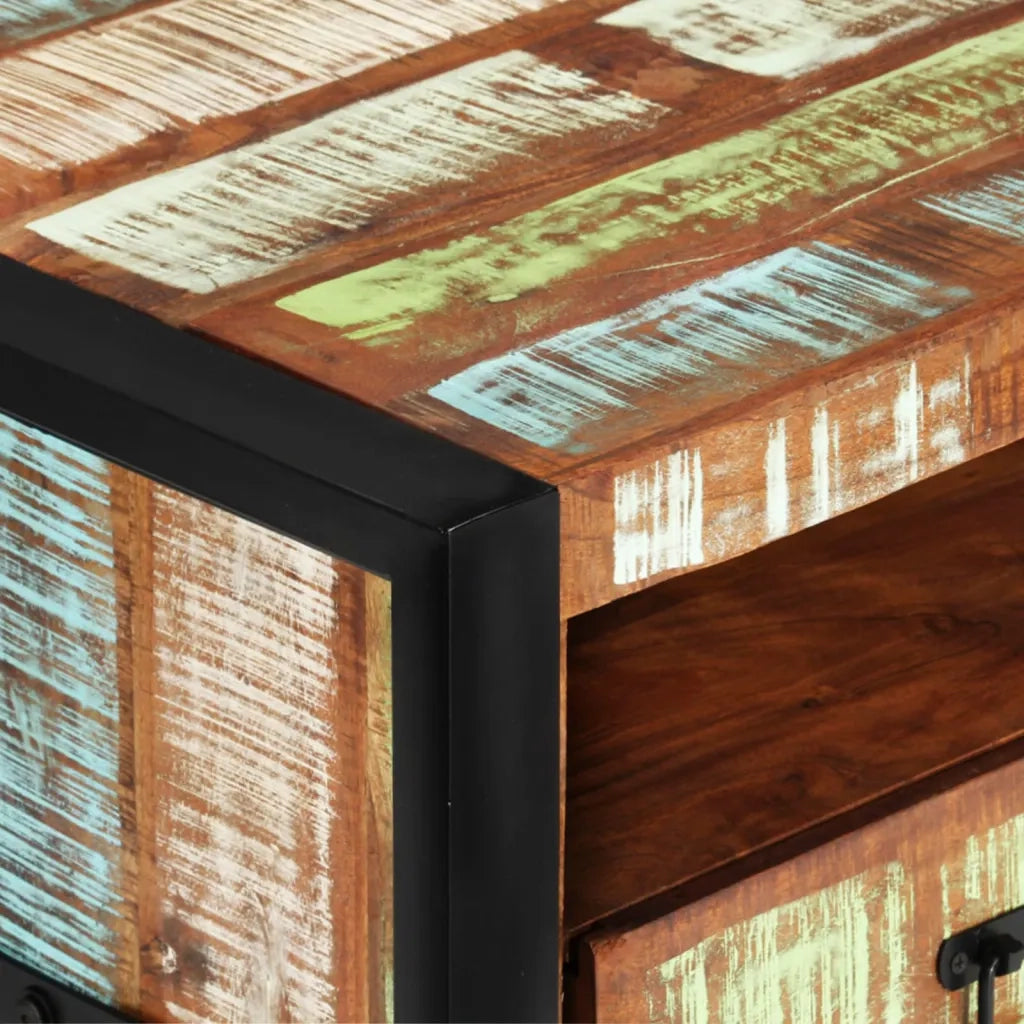 Tavolino da Salotto 100x50x41 cm in Legno Massello di Recupero 338221