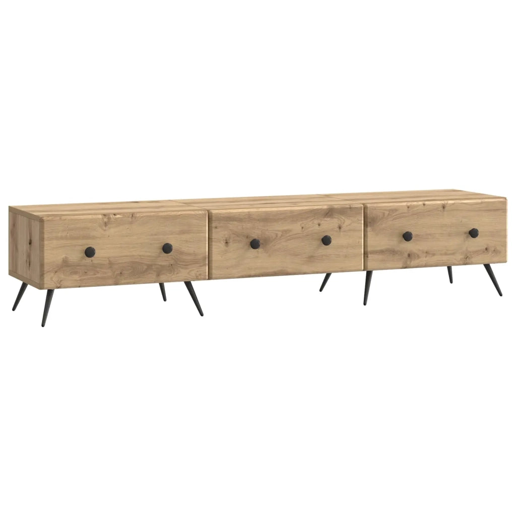 Mobile TV con cassetto Rovere Artigianale 147 x 34,5 x 30 cm