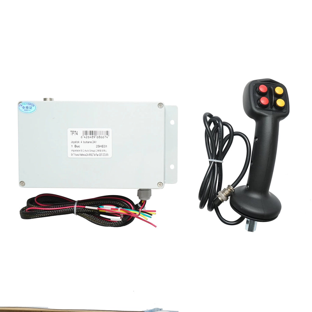Joystick elettrico a 4 pulsanti con modulo di controllo 24V