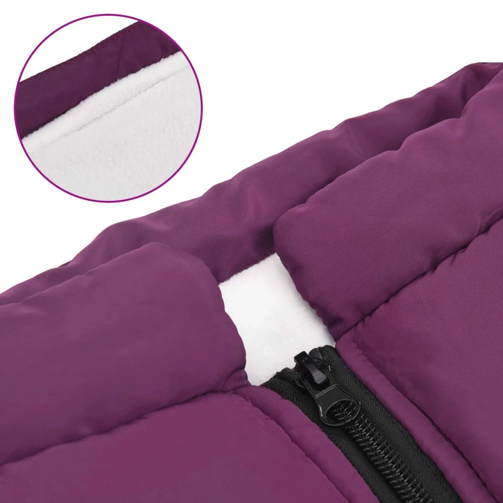 Cappotto per Cani Viola L48 Pile e Poliestere CFW9345021