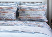 Completo Lenzuola Letto In Flanella 100% Puro Cotone Modello Bormio Dis. 2506 - 2 Piazze Matrimoniale - Multicolor 2506