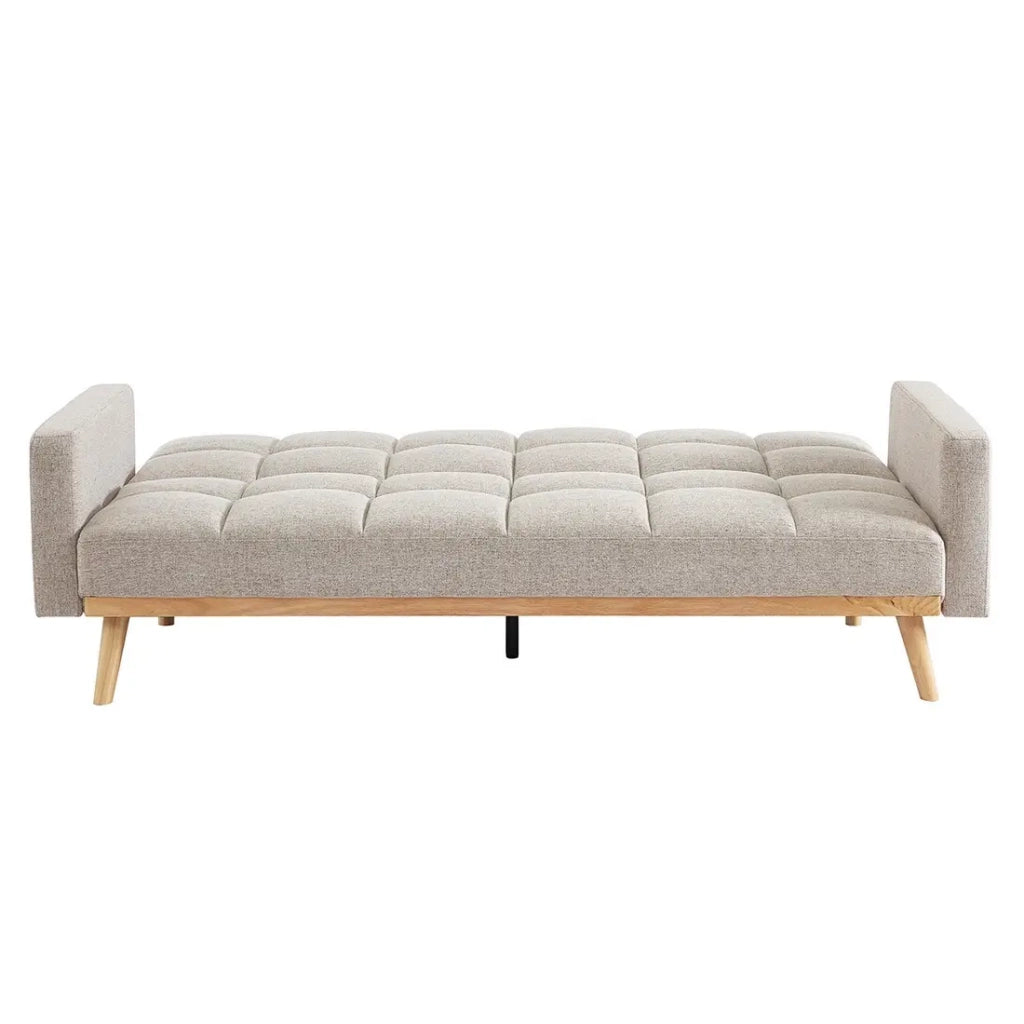 Divano letto beige convertibile a 3 posti collezione ADONA