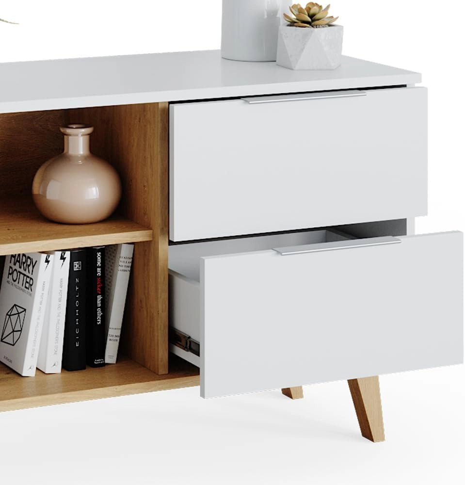 Cassettiera per camera da letto Nautica, Bianco, 40 x 61 cm, adatto per riporre abiti e oggetti di uso quotidiano