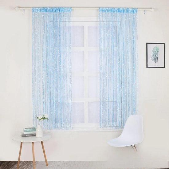 Gordino per porte 100cm*200cm, decorazione di festa di compleanno e matrimonio, schermo di fondo con linea codificata, tenda per separazione tra stanze, decorazione per salone di casa.