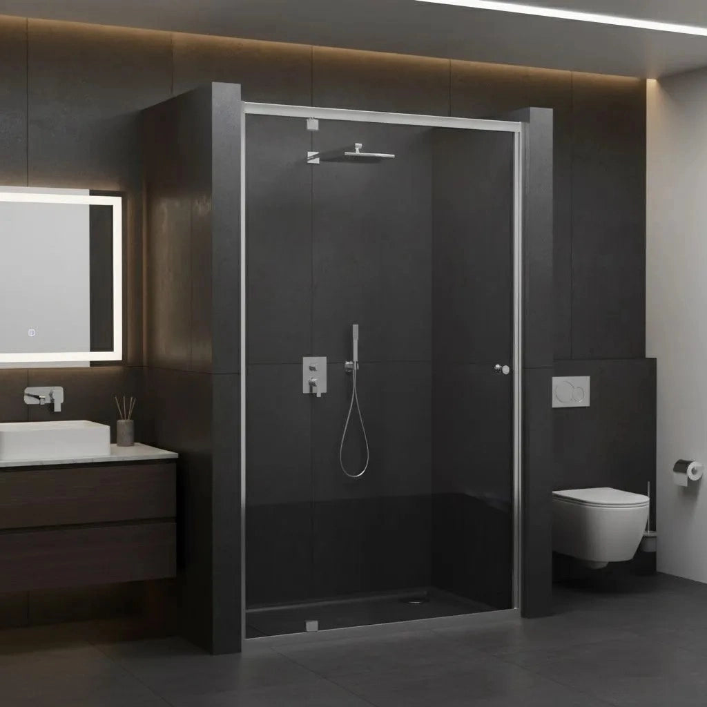 Porta Doccia Rea Primo Swing 80 Chrome