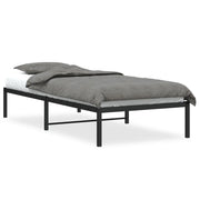 Letto singolo | Letto per adulti | Giroletto in Metallo Nero 90x200 cm