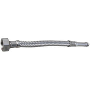 FLESSIBILE INOX PROLUNGATO PER RUBINETTERIE MONOFORO- F 1/2 cm. 20 Diam. 10- DH- pezzi 1