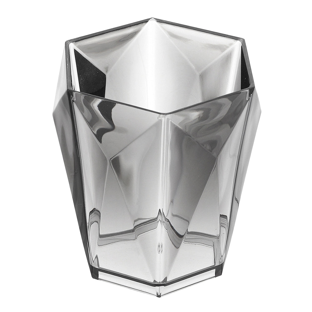 Portaspazzolino Grigio Trasparente In Plastica ABS Diamante
